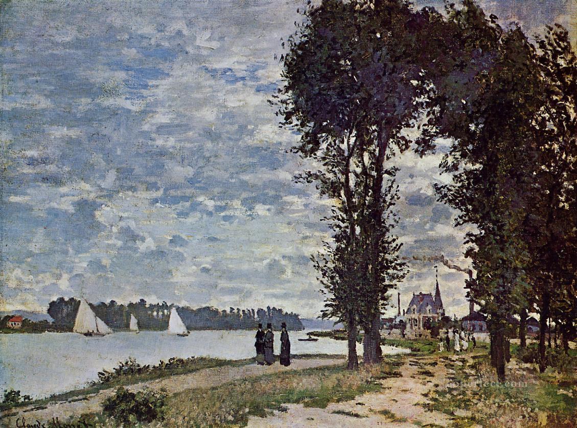 The Banks of the Seine at Argenteuil Claude Monet Oil Paintings